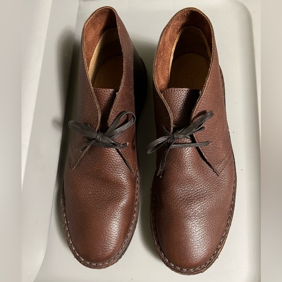 J. Crew Shoes J Crew Leather Chukka Boots Men Size 5 Brown Made In